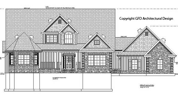 House Front 2D Elevation